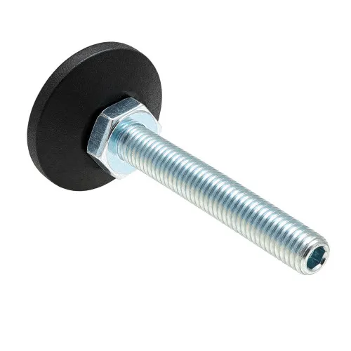 M10 x 40mm Allen Key Adjustable Foot - 38mm Base | 550kg Load