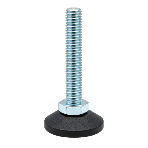 M10 x 50mm Allen Key Adjustable Foot - 38mm Base | 550kg Load