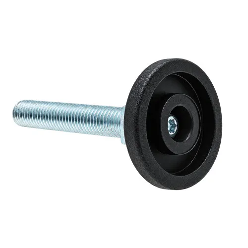 M10 x 50mm Allen Key Adjustable Foot - 38mm Base | 550kg Load