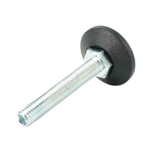 M10 x 60mm Allen Key Adjustable Foot - 38mm Base | 550kg Load