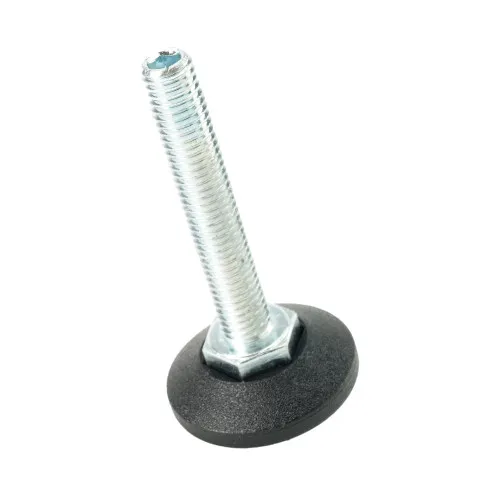 M10 x 60mm Allen Key Adjustable Foot - 38mm Base | 550kg Load