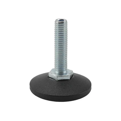 M10 x 40mm Allen Key Adjustable Foot - 48mm Base | 550kg Load