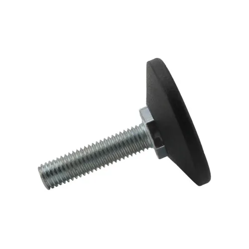 M10 x 40mm Allen Key Adjustable Foot - 48mm Base | 550kg Load