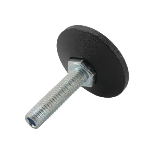 M10 x 40mm Allen Key Adjustable Foot - 48mm Base | 550kg Load