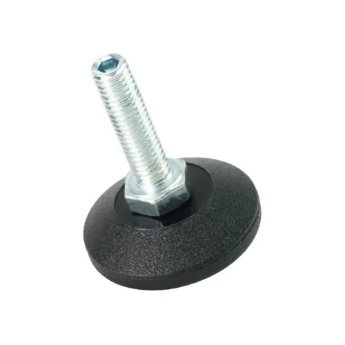 M8 x 30mm Allen Key Adjustable Foot - 38mm Base | 400kg Load