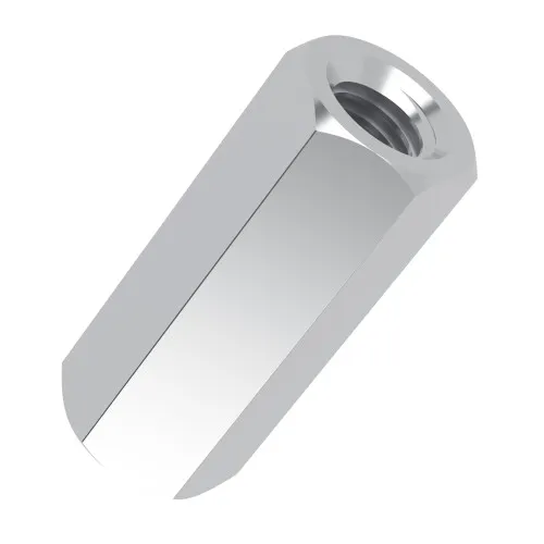 M6 x 55mm Hexagonal Female/Female Standoff, 10mm Flats - Aluminium
