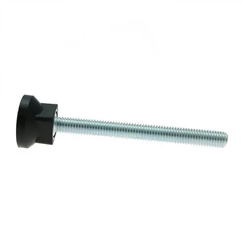 M6 x 25mm Levelling Foot - 38mm Black Base