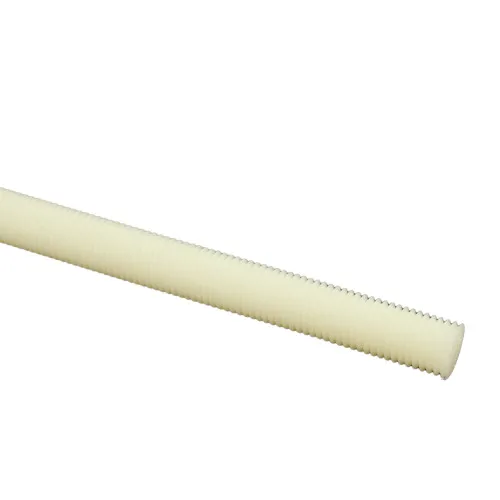M14 Thread, 1 Meter Length, Nylon Threaded Rods, Natural Nylon