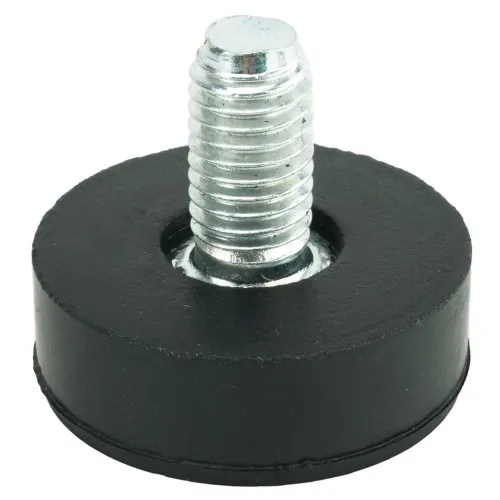 M10 x 28mm Straight Rubber Adjustable Feet | Vital Parts
