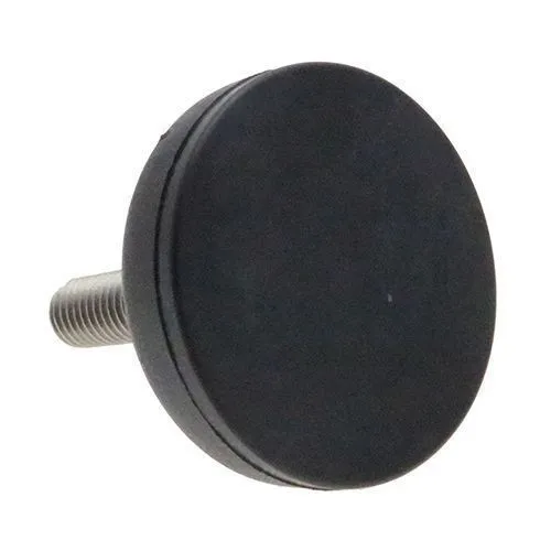 M10 x 50mm Plastic Adjustable Foot - 40mm Anti-Slip Rubber Base | 500kg Load
