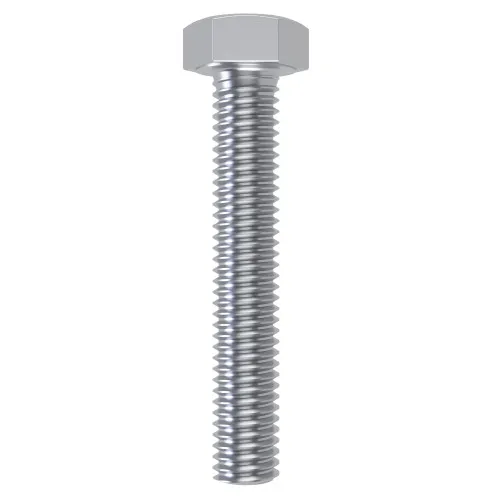 M24 x 40mm Set Screw - Hex Head (DIN 933) | 8.8 Steel BZP