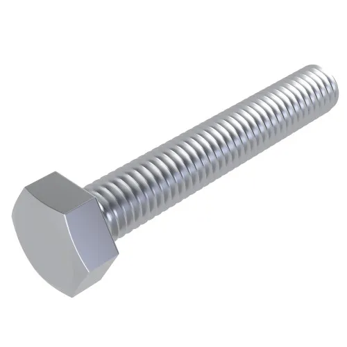 M5 x 100mm Set Screw - Hex Head (DIN 933) | 8.8 Steel BZP