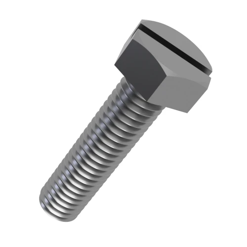 M10 x 12mm Slotted Set Screw - Hex Head (DIN 933SZ) | A2-70 Stainless Steel