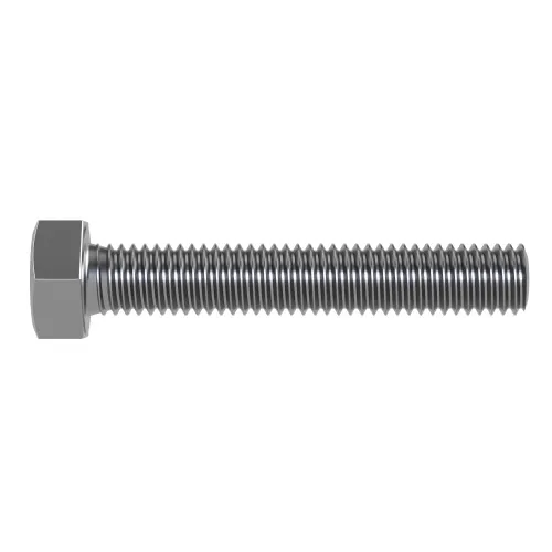 M10 x 16mm Slotted Set Screw - Hex Head (DIN 933SZ) | A2-70 Stainless Steel