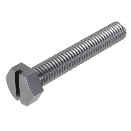 M10 x 65mm Slotted Set Screw - Hex Head (DIN 933SZ) | A2-70 Stainless Steel