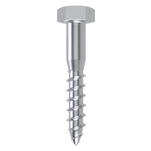 10mm x 140mm Coach Screw (DIN 571) | 4.8 Steel BZP