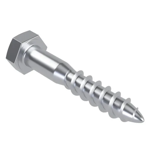 10mm x 140mm Coach Screw (DIN 571) | 4.8 Steel BZP
