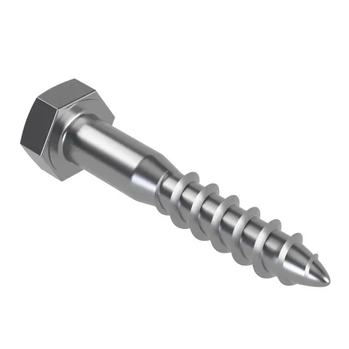 12mm x 100mm Coach Screw, DIN 571, A2 Stainless Steel