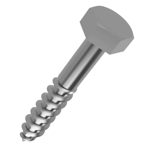 16mm x 140mm Coach Screw, DIN 571, BZP Steel