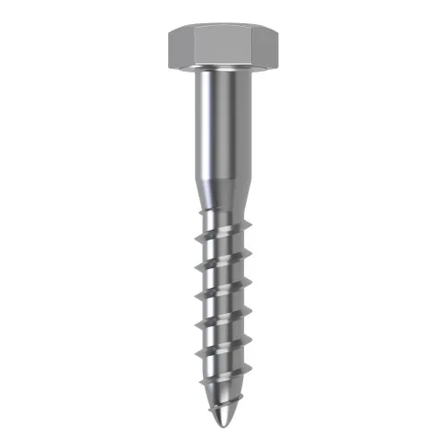 6mm x 80mm Coach Screw, DIN 571, A2 Stainless Steel