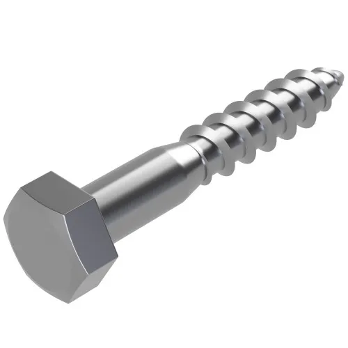 8mm x 75mm Coach Screw, DIN 571, A4 Stainless Steel