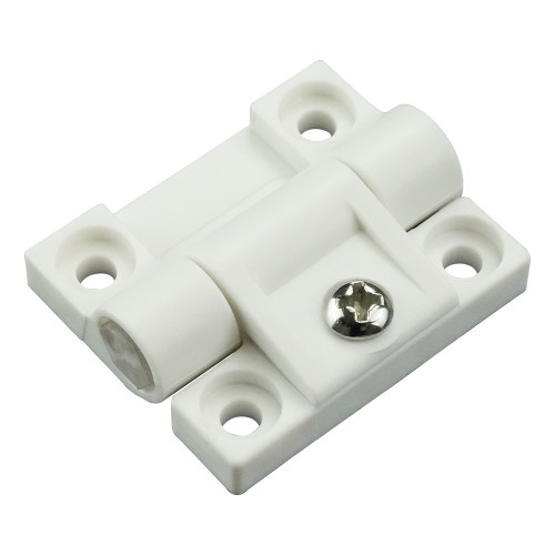 43mm x 37mm Adjustable Torque Positioning Hinge | White