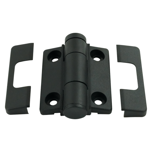 49mm x 45mm Triple Detent Plastic Hinge 0° 120° 170° | Black