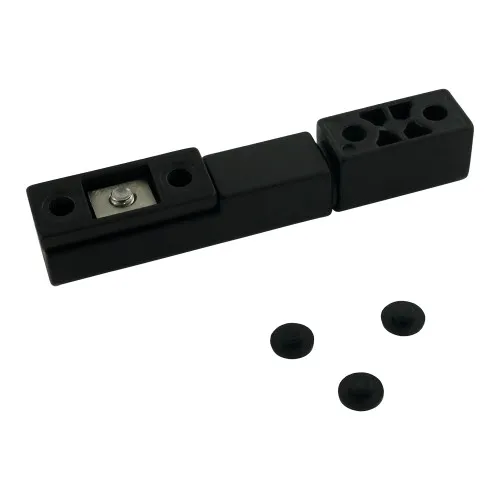 96mm x 15mm Metal Adjustable Inline Lift-off Hinges | Black