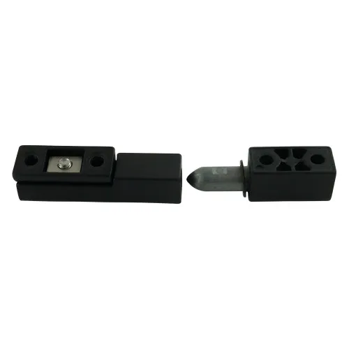 96mm x 15mm Metal Adjustable Inline Lift-off Hinges | Black