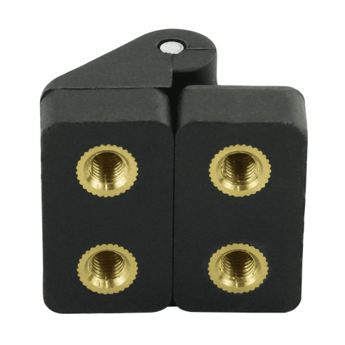 30mm x 35mm Plastic Hinge with Threaded Inserts 