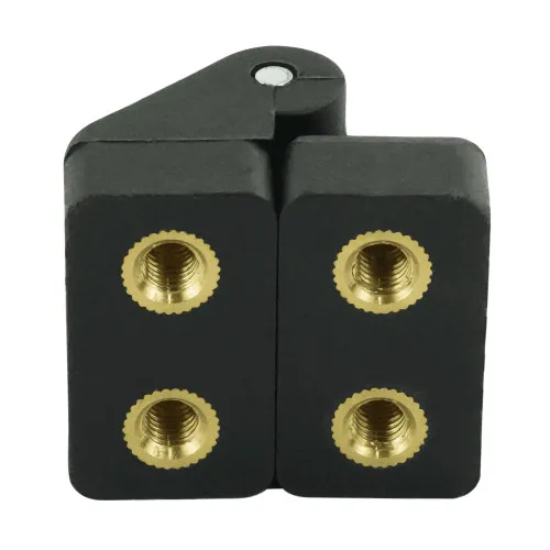 30mm x 35mm Plastic Hinge with Threaded Inserts 