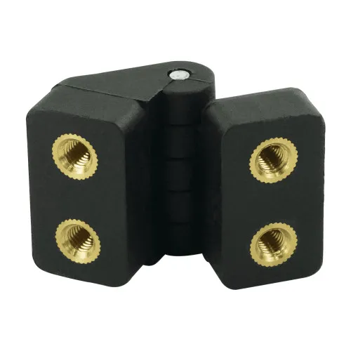 30mm x 35mm Plastic Hinge with Threaded Inserts 