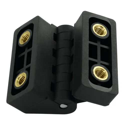 54mm x 44mm Plastic Hinge with Threaded Inserts 