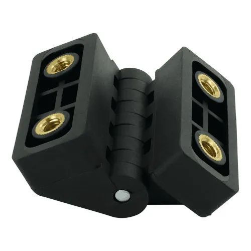 54mm x 44mm Plastic Hinge with Threaded Inserts 
