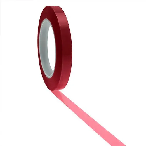 Red Polyester Tape for Masking | 6.5mm x 66m