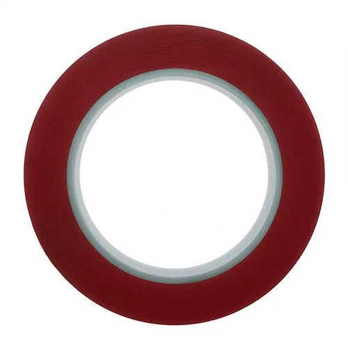 8mm Red Polyester Tape (80 Microns) 66m