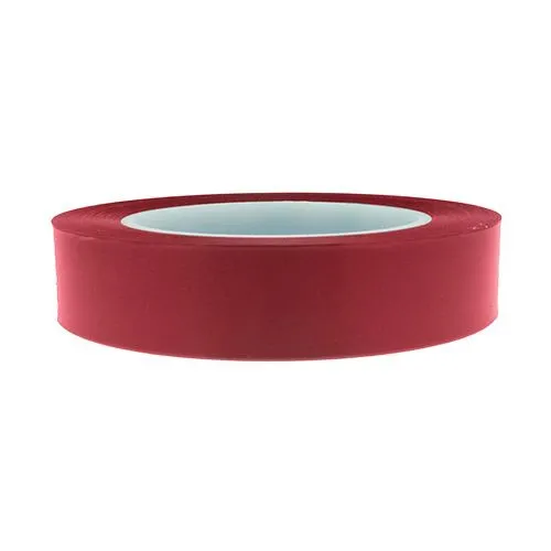 25.4mm Red Polyester Tape (80 Microns) 66m