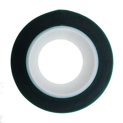 127mm Thin Tape - Green Polyester (25 Microns) 66m