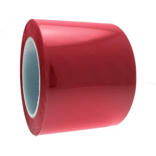 114.3mm Red Polyester Tape (80 Microns) 66m