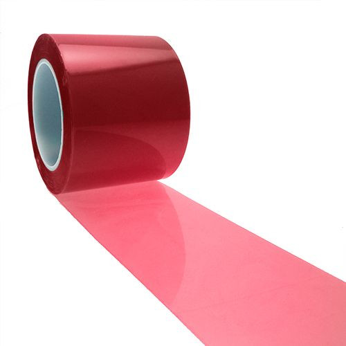 200mm Red Polyester Tape (80 Microns) 66m