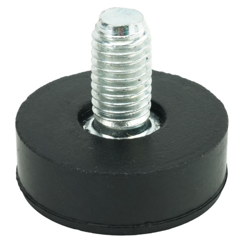 M12 x 28mm Straight Rubber Adjustable Feet | Vital Parts