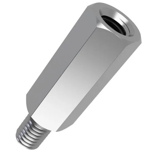 M2.5 x 50mm Hexagonal Male/Female Standoff, 5mm Flats - A1 Stainless Steel