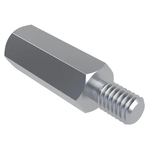 M3 x 25mm Hexagonal Male/Female Standoff, 6mm Flats - Zinc Plated Steel