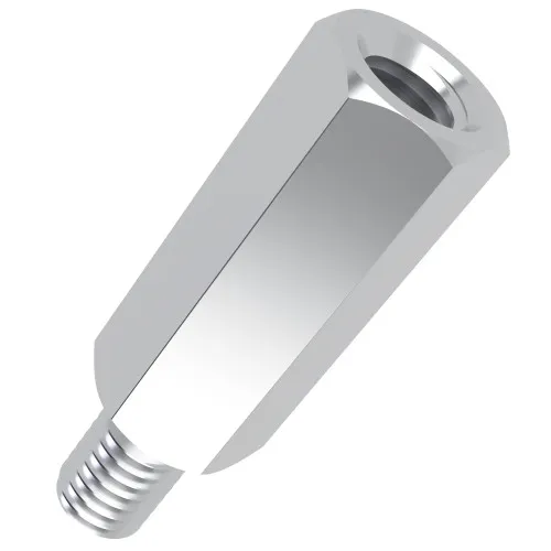 M4 x 55mm Hexagonal Male/Female Standoff, 7mm Flats - Aluminium