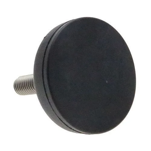 M8 x 50mm Plastic Adjustable Foot - 50mm Anti-Slip Rubber Base | 600kg Load