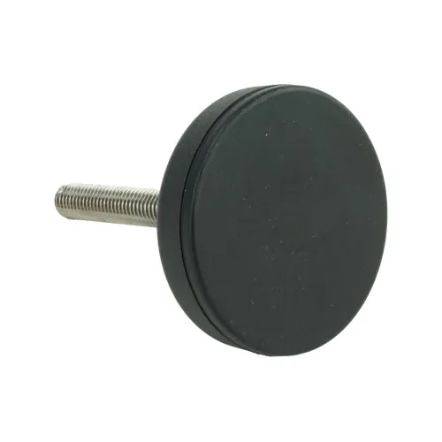 M8 x 50mm Plastic Adjustable Foot - 50mm Anti-Slip Rubber Base | 600kg Load