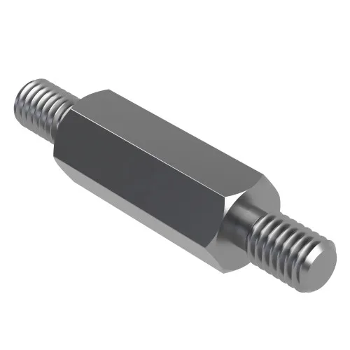 M4 x 65mm Hexagonal Male/Male Standoff, 7mm Flats - A1 Stainless Steel