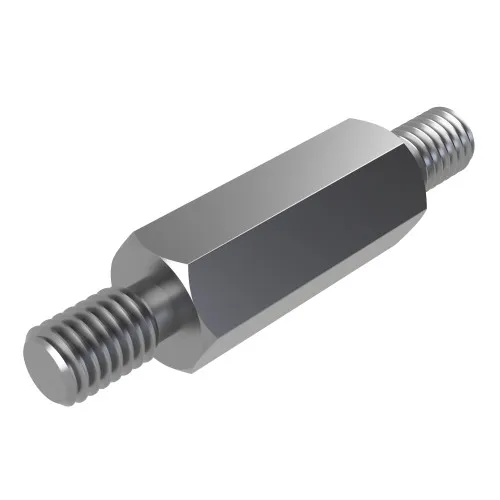M4 x 65mm Hexagonal Male/Male Standoff, 7mm Flats - A1 Stainless Steel