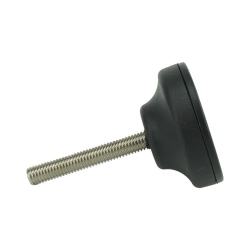 M8 x 50mm Plastic Adjustable Foot - 50mm Anti-Slip Rubber Base | 600kg Load