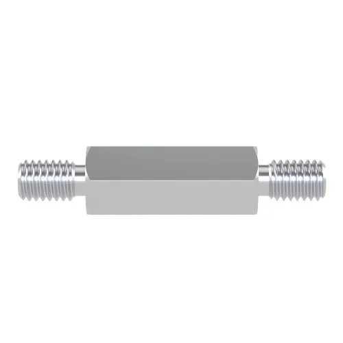M6 x 60mm Hexagonal Male/Male Standoff, 10mm Flats - Aluminium